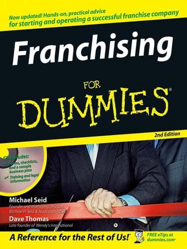Tapa de Franchising For Dummies