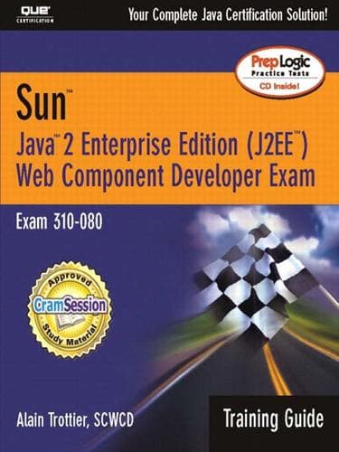 Tapa de Sun Certification Training Guide (310-080): Java 2 Enterprise Edition (J2EE) Web Component Developer