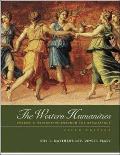 Tapa de Western Humanities, Volume 1