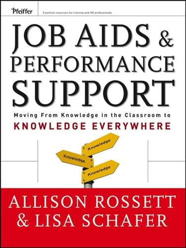 Tapa de Job Aids and Performance Support