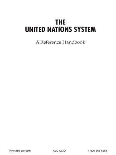 Tapa de The United Nations System