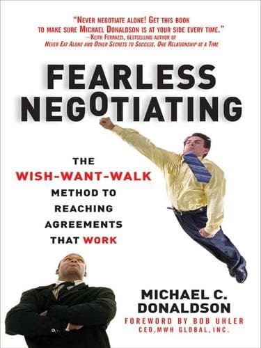 Tapa de Fearless Negotiating