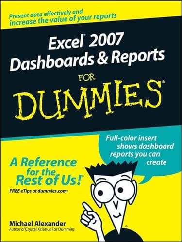 Tapa de Excel 2007 Dashboards & Reports For Dummies
