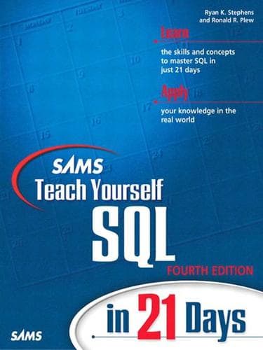Tapa de Sams Teach Yourself SQL in 21 Days