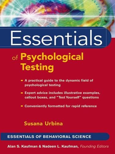 Tapa de Essentials of Psychological Testing