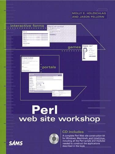 Tapa de Perl Web Site Workshop