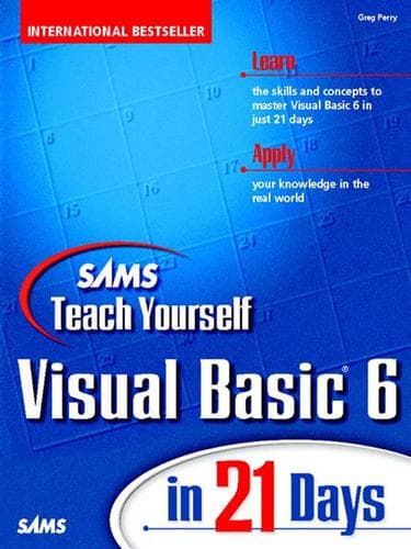 Tapa de Sams Teach Yourself Visual Basic 6 in 21 Days