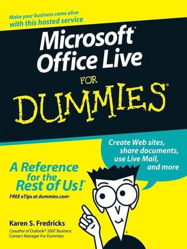 Tapa de Microsoft Office Live For Dummies