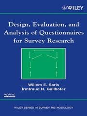 Tapa de Design, evaluation, and analysis of questionnaires for survey research