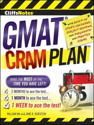 Tapa de CliffsNotes GMAT Cram Plan