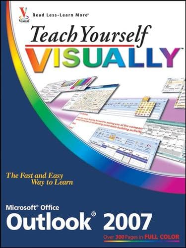 Tapa de Teach Yourself VISUALLY Outlook 2007