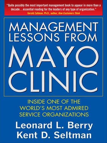 Tapa de Management Lessons from Mayo Clinic