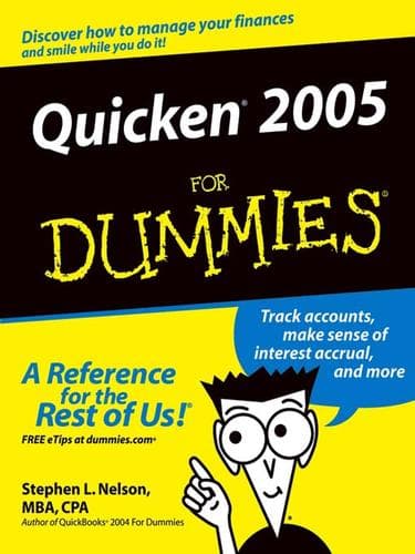 Tapa de Quicken 2005 For Dummies