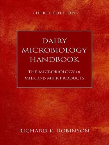 Tapa de Dairy Microbiology Handbook