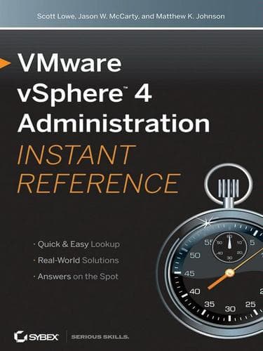 Tapa de VMware vSphere 4 administration instant reference