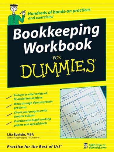 Tapa de Bookkeeping workbook for dummies