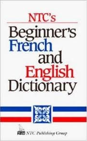 Tapa de NTC's Beginner's French and English Dictionary