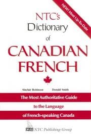 Tapa de NTC's dictionary of Canadian French