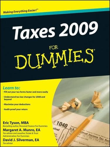 Tapa de Taxes 2009 For Dummies®