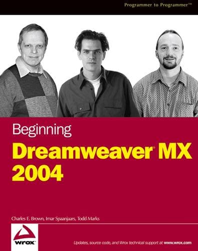 Tapa de Beginning DreamweaverMX 2004