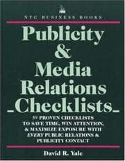 Tapa de Publicity and media relations checklists
