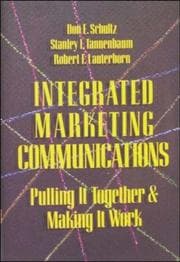 Tapa de Integrated marketing communications