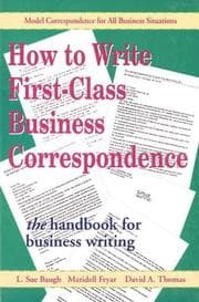 Tapa de How to write first-class business correspondence