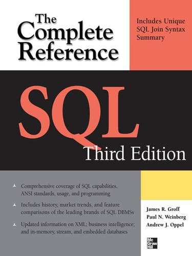 Tapa de SQL The Complete Reference