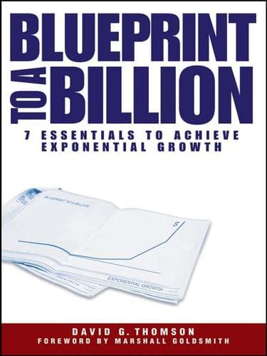 Tapa de Blueprint to a Billion