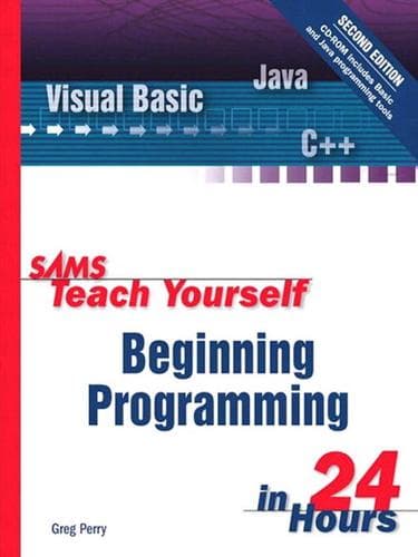 Tapa de Sams Teach Yourself Beginning Programming in 24 Hours, Second Edition