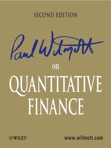 Tapa de Paul Wilmott on Quantitative Finance, 3 Volume Set