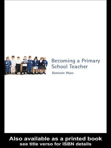 Tapa de Becoming a Primary School Teacher