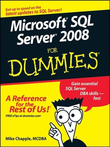 Tapa de Microsoft SQL Server 2008 For Dummies