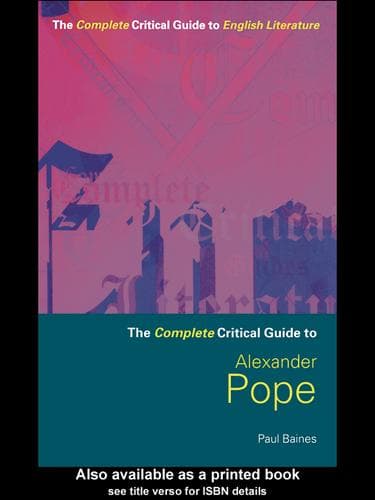 Tapa de Alexander Pope