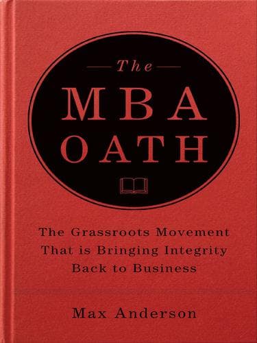 Tapa de The MBA Oath