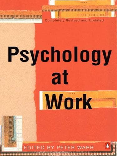 Tapa de Psychology at Work