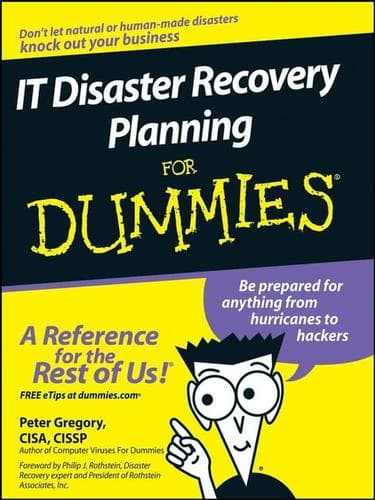 Tapa de IT Disaster Recovery Planning For Dummies