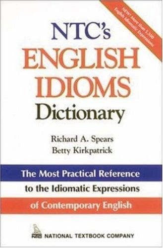 Tapa de NTC's English idioms dictionary