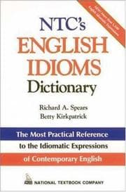 Tapa de NTC's English idioms dictionary