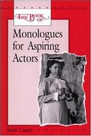 Tapa de The Book of Monologues for Aspiring Actors, Student Edition (Theatre)