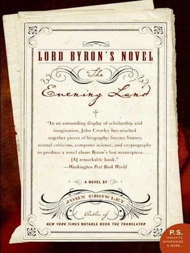 Tapa de Lord Byron's Novel