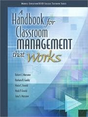 Tapa de A Handbook for Classroom Management that Works