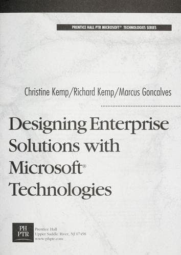 Tapa de Designing enterprise solutions with Microsoft technologies