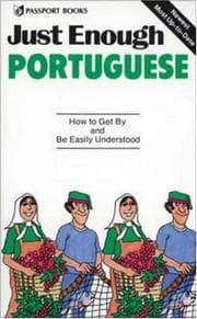 Tapa de Just enough Portuguese