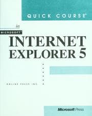 Tapa de Quick course in Microsoft Internet Explorer 5
