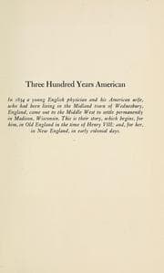 Tapa de Three hundred years American