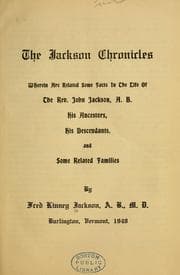 Tapa de The Jackson chronicles