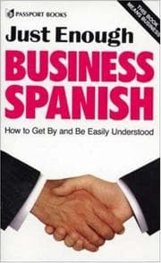 Tapa de Just enough business Spanish