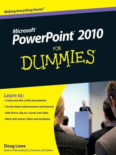 Tapa de PowerPoint 2010 For Dummies