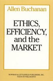 Tapa de Ethics, efficiency and the market